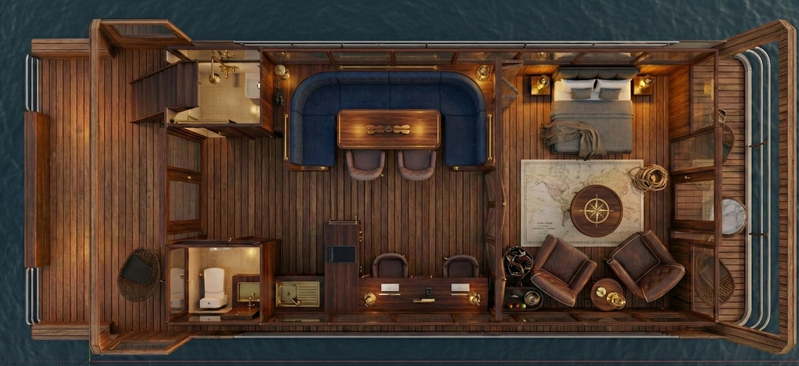 Blue King İç Mekan